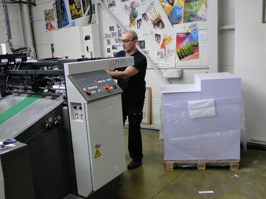 Calage des plaques d'impression