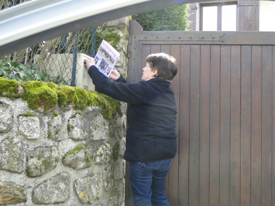 Distribution chez les abonnés de Sagy